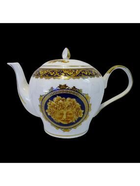 1980s T. Limoges France Depos Porcelain Bacchus Tea Pot